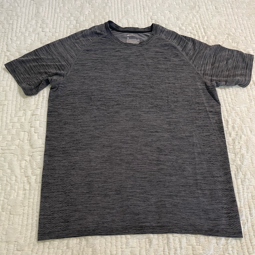 Zella Women's Extra Large Short Sleeve Athletic T-Shirt Quick Dry Gray Melange